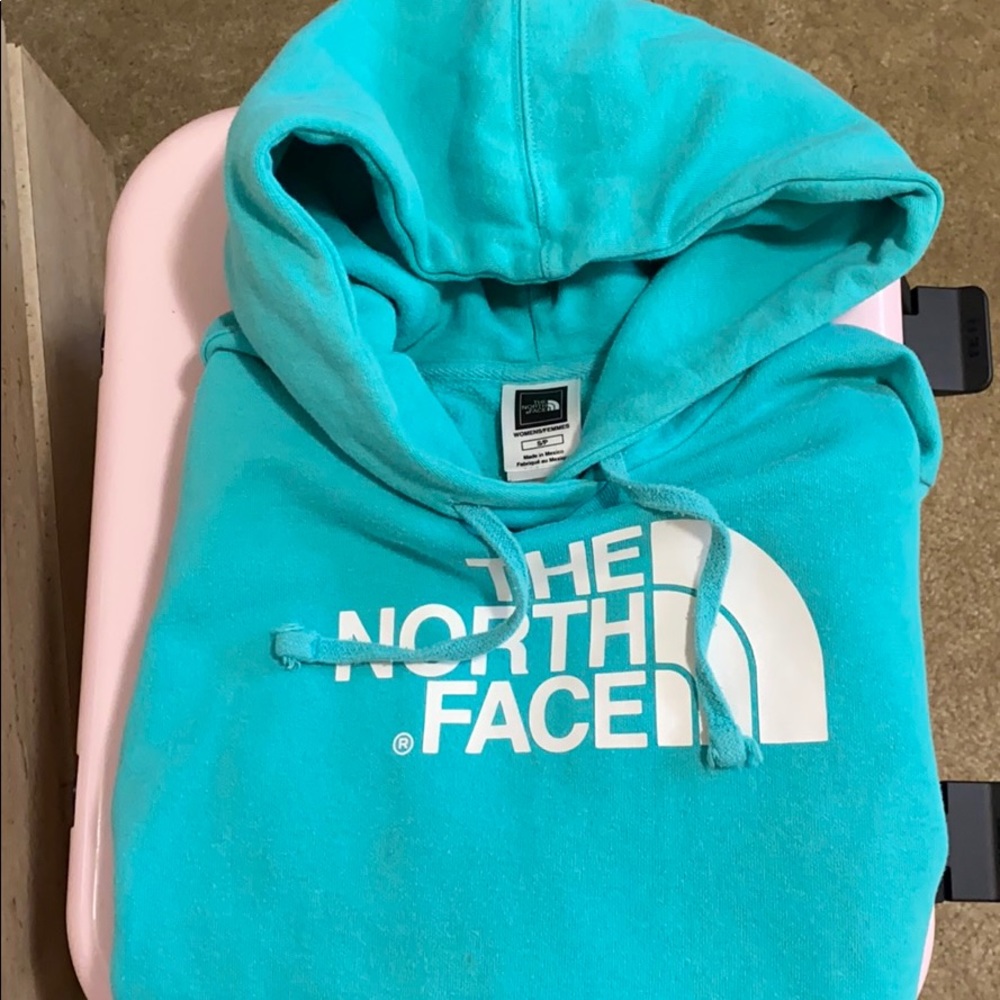 Women’s beautiful Teal Northface Hoodie size small